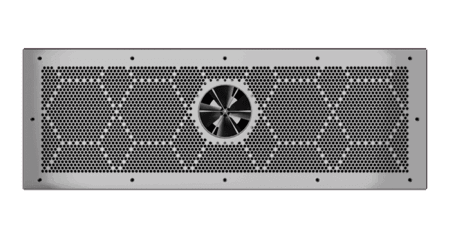 EVAstream_single turbine_frontplaat + turbine_core cover inox gloss EVAstream_single turbine_frontplaat + turbine_core cover inox gloss