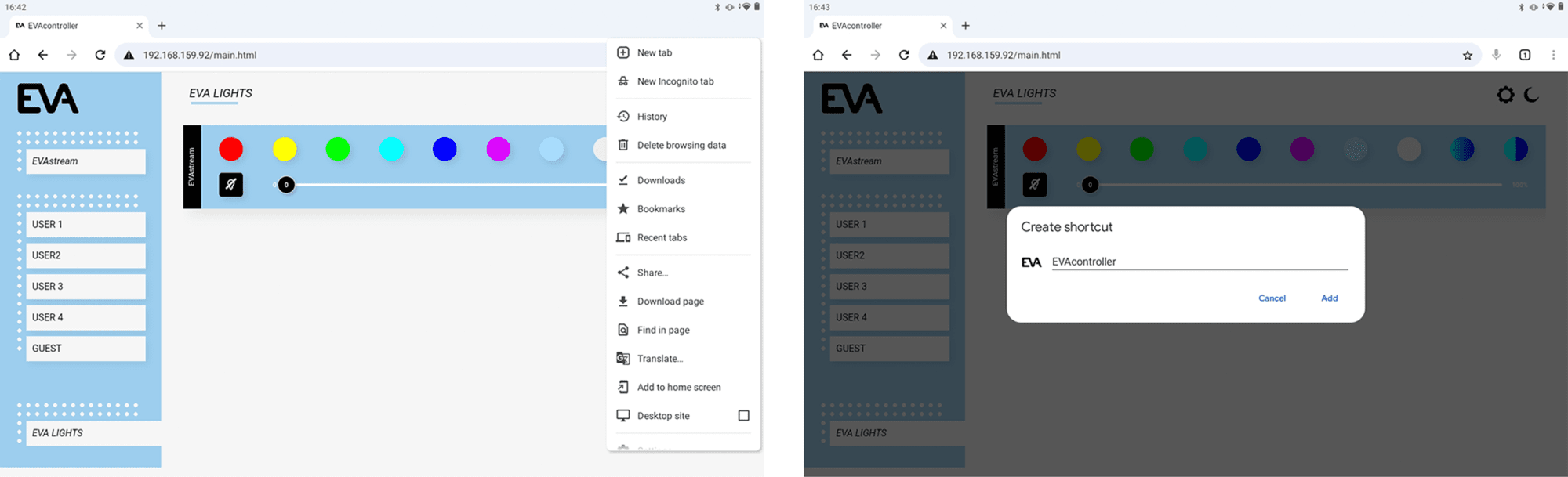 App – Home screen – Android App – Home screen – Android