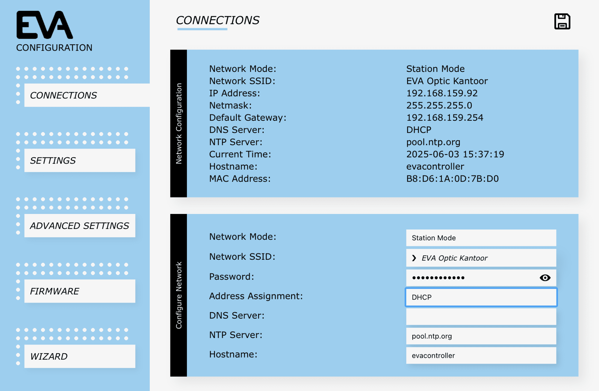 Station Mode – DHCP Station Mode – DHCP