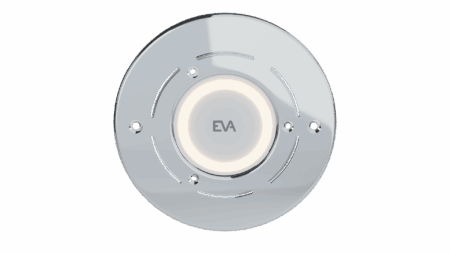 EVAsubaqua A25_light module white_warm white + core cover inox gloss_01 EVAsubaqua A25_light module white_warm white + core cover inox gloss_01