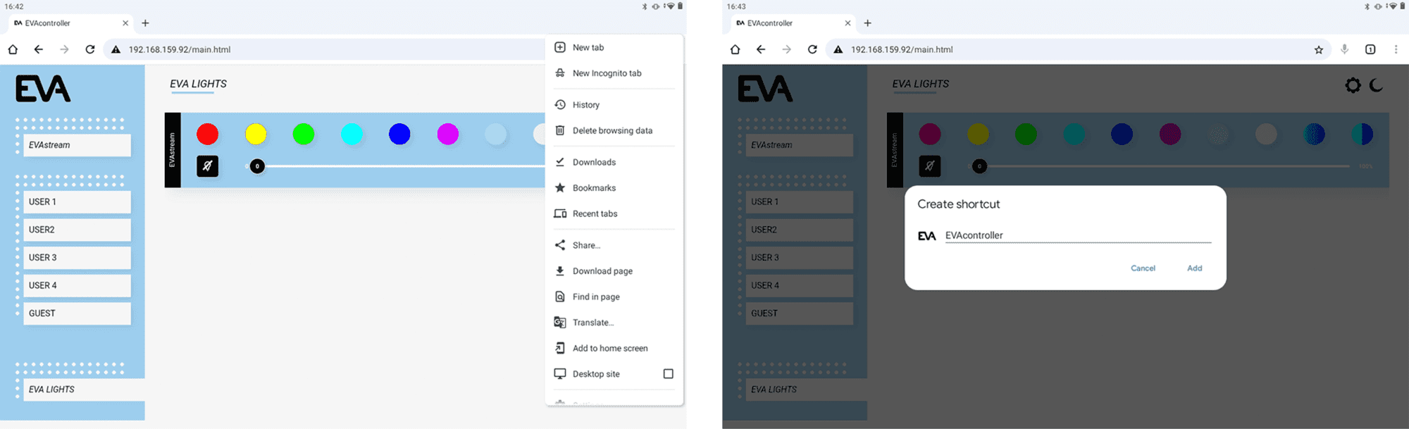 App – Home screen – Android App – Home screen – Android