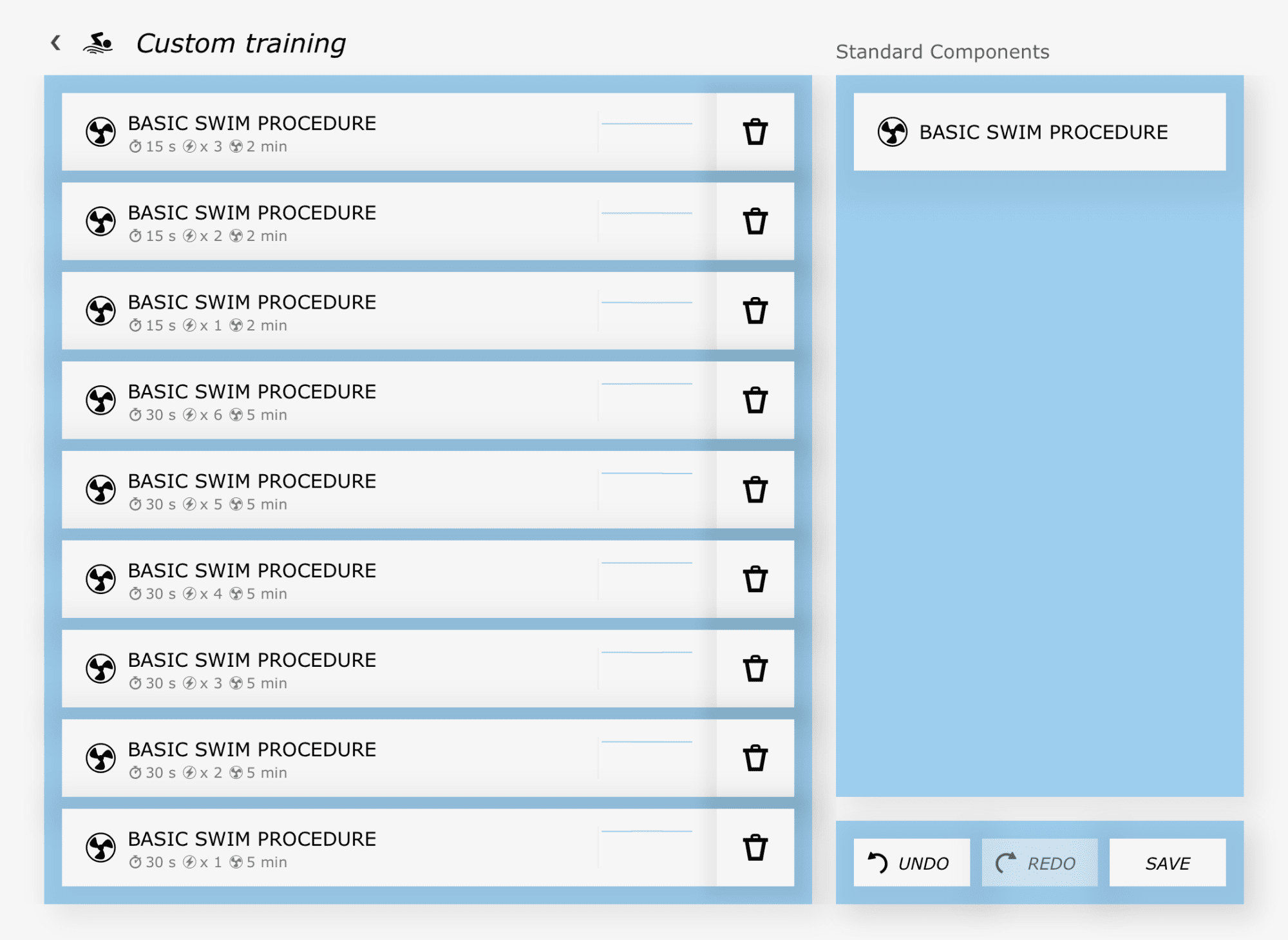 Eigen training – Techniek