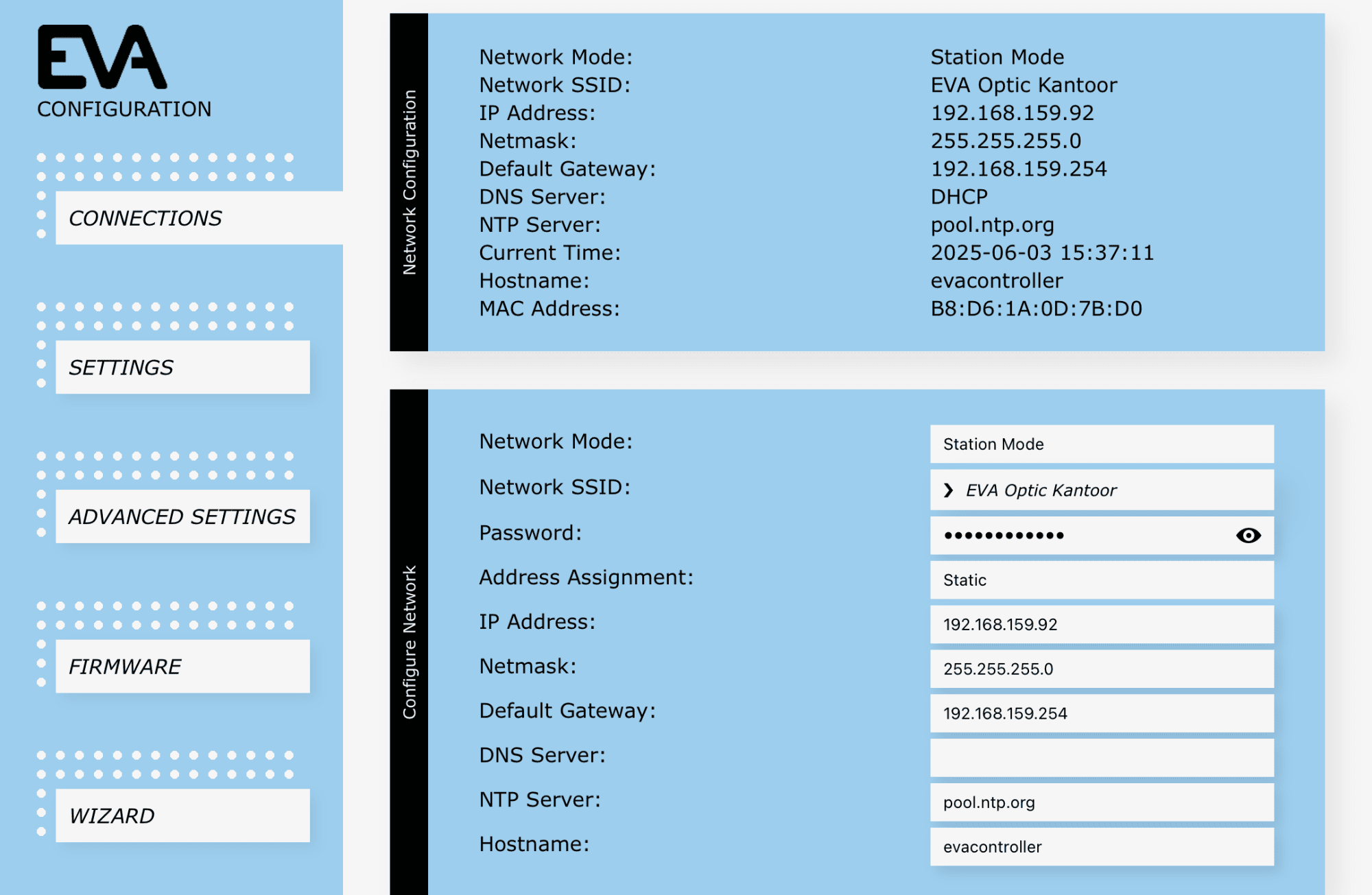 Station mode – Static Station mode – Static
